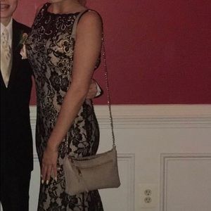 Blush Lace Prom Dress